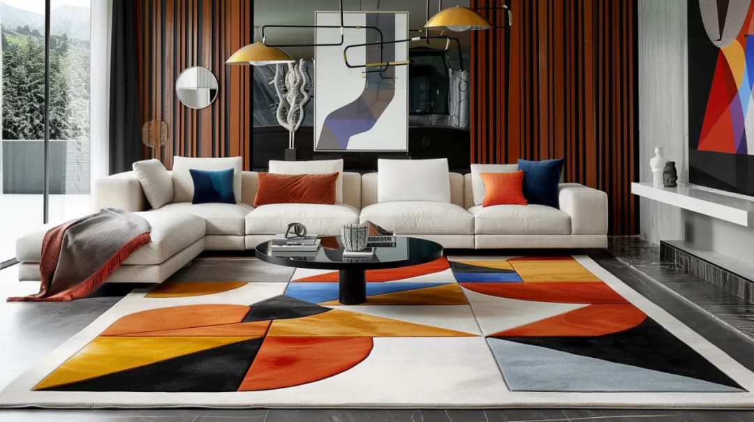 Dywany geometryczne: Jak ożywić wnętrze prostymi kształtami?