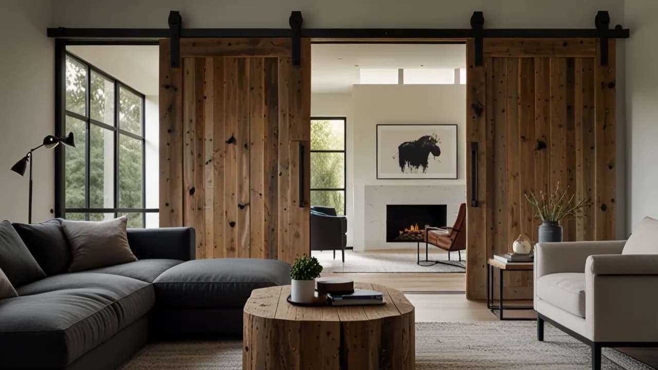 Drzwi przesuwne rustykalne: Jak ocieplić nowoczesne wnętrze?