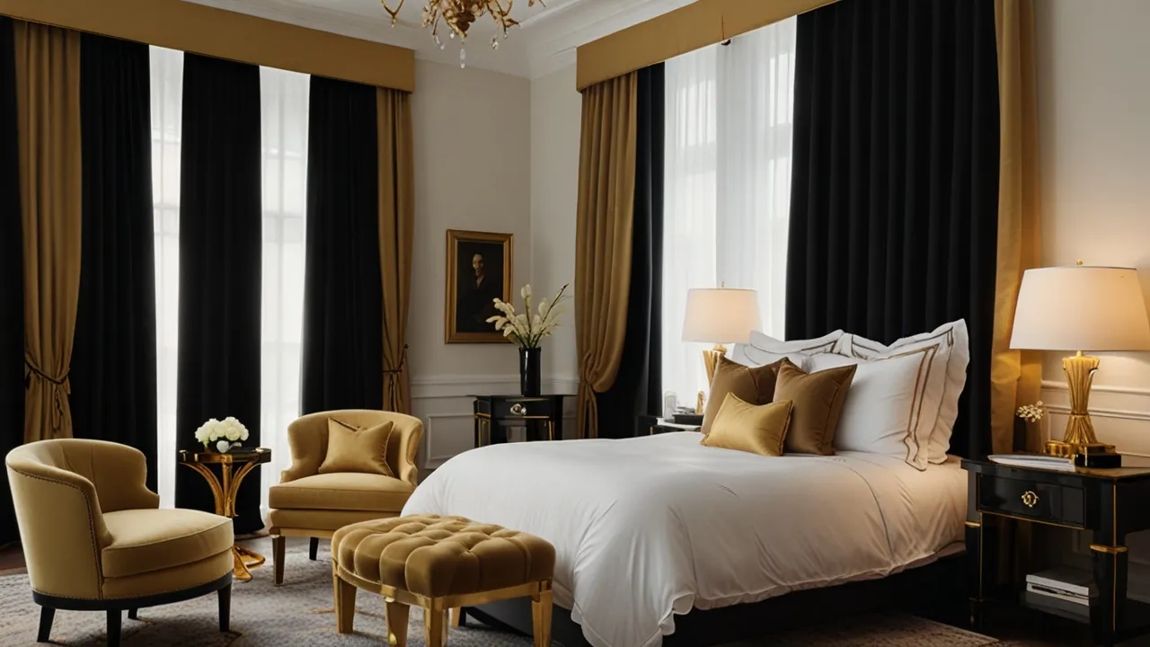 Biało-złota sypialnia: Jak stworzyć luksusową przestrzeń?