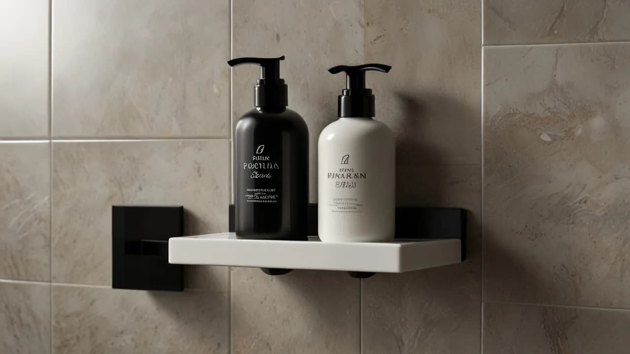 Czarna półka pod prysznic: Funkcjonalność czy design?