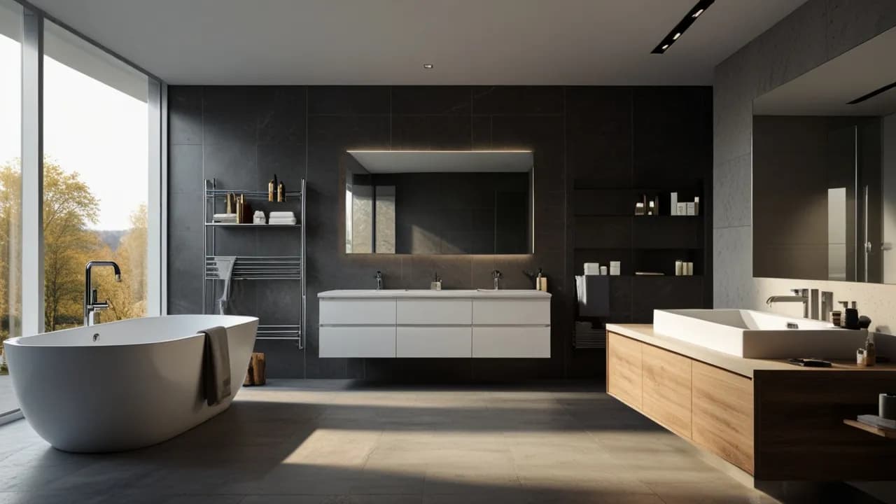 Duża łazienka: Jak wykorzystać przestrzeń z głową?