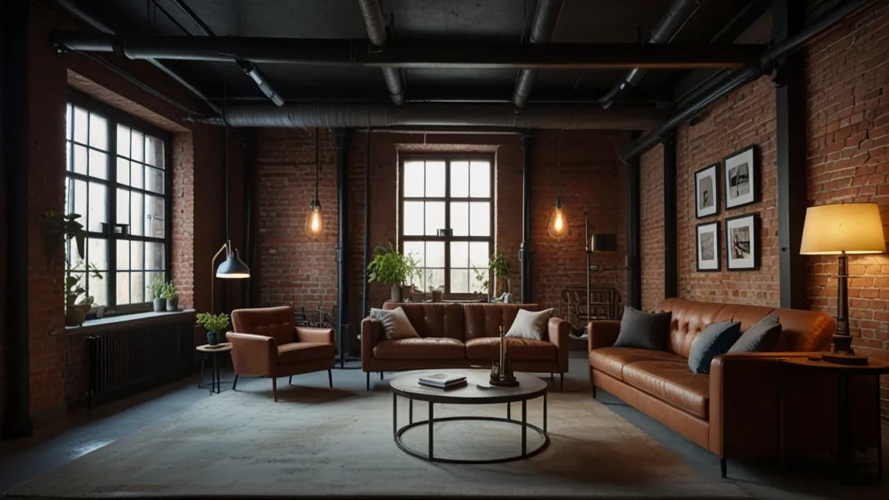 Dywan do salonu loft: Jak ocieplić industrialne wnętrze?