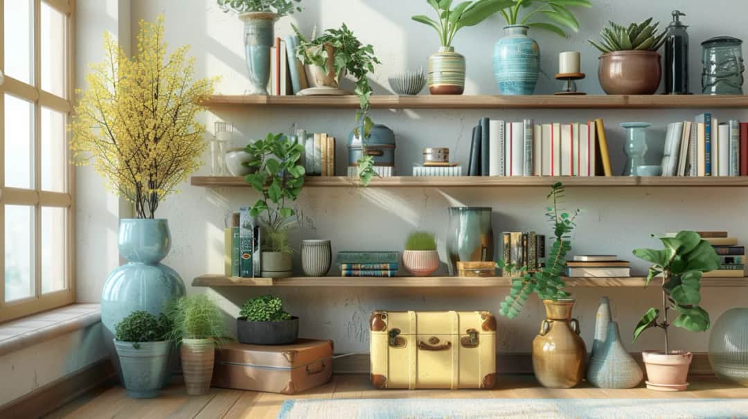 Dekoracje na półki: Jak ożywić wnętrze bez remontu?